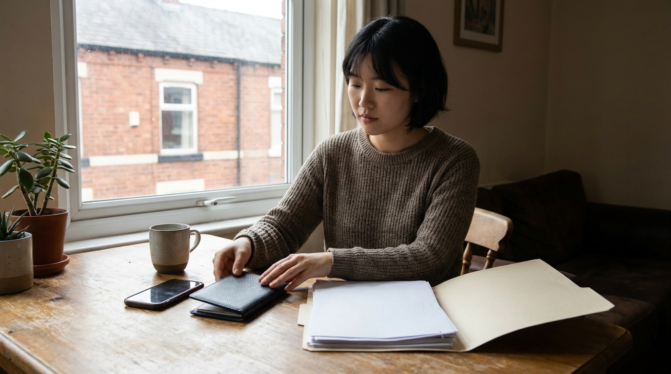 Skilled Worker 비자 신청 서류를 준비하는 한국인 졸업생